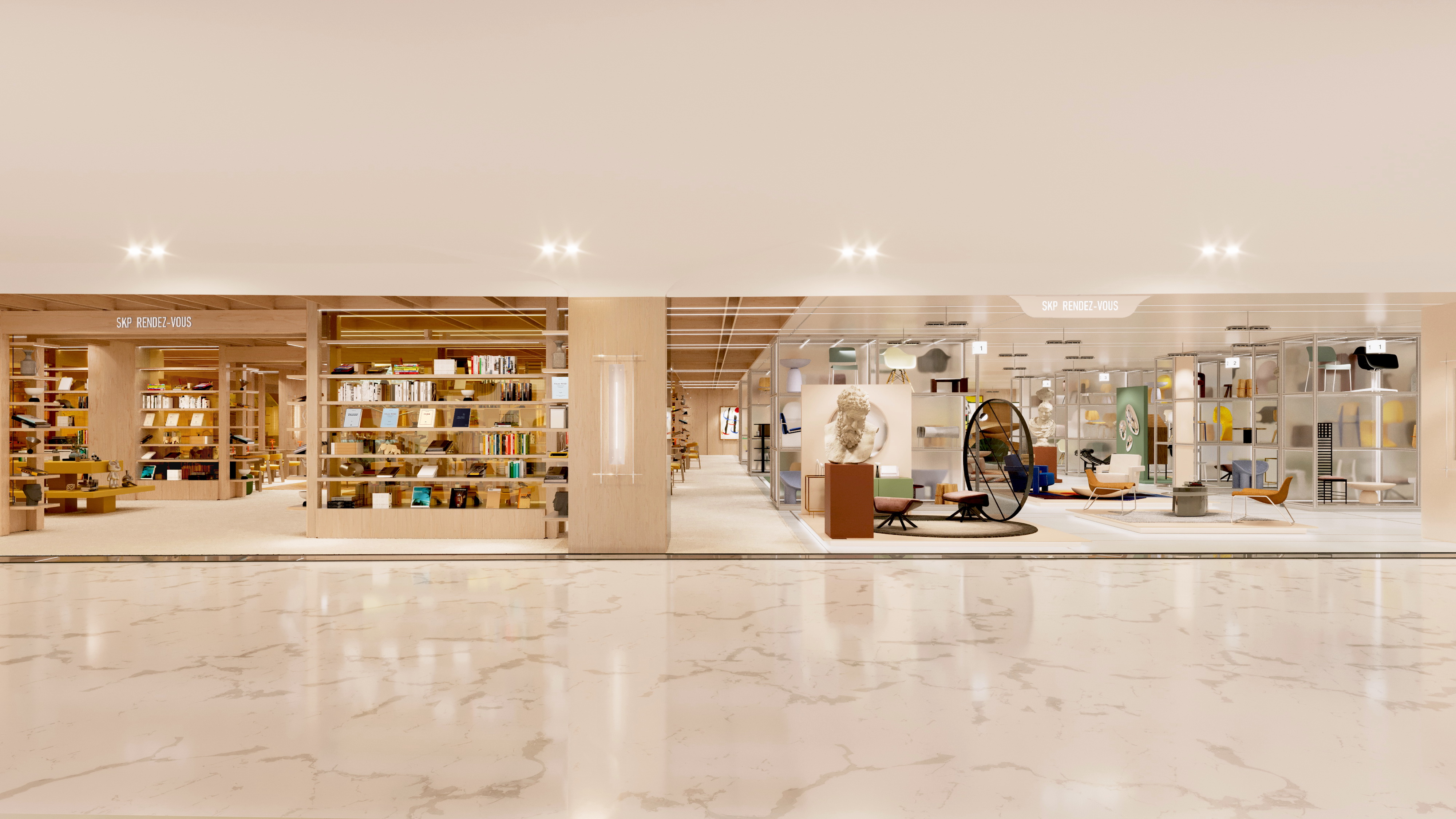 Retail premium — SKP Wuhan RDV L4 — rendu 3D architectural MD Studio