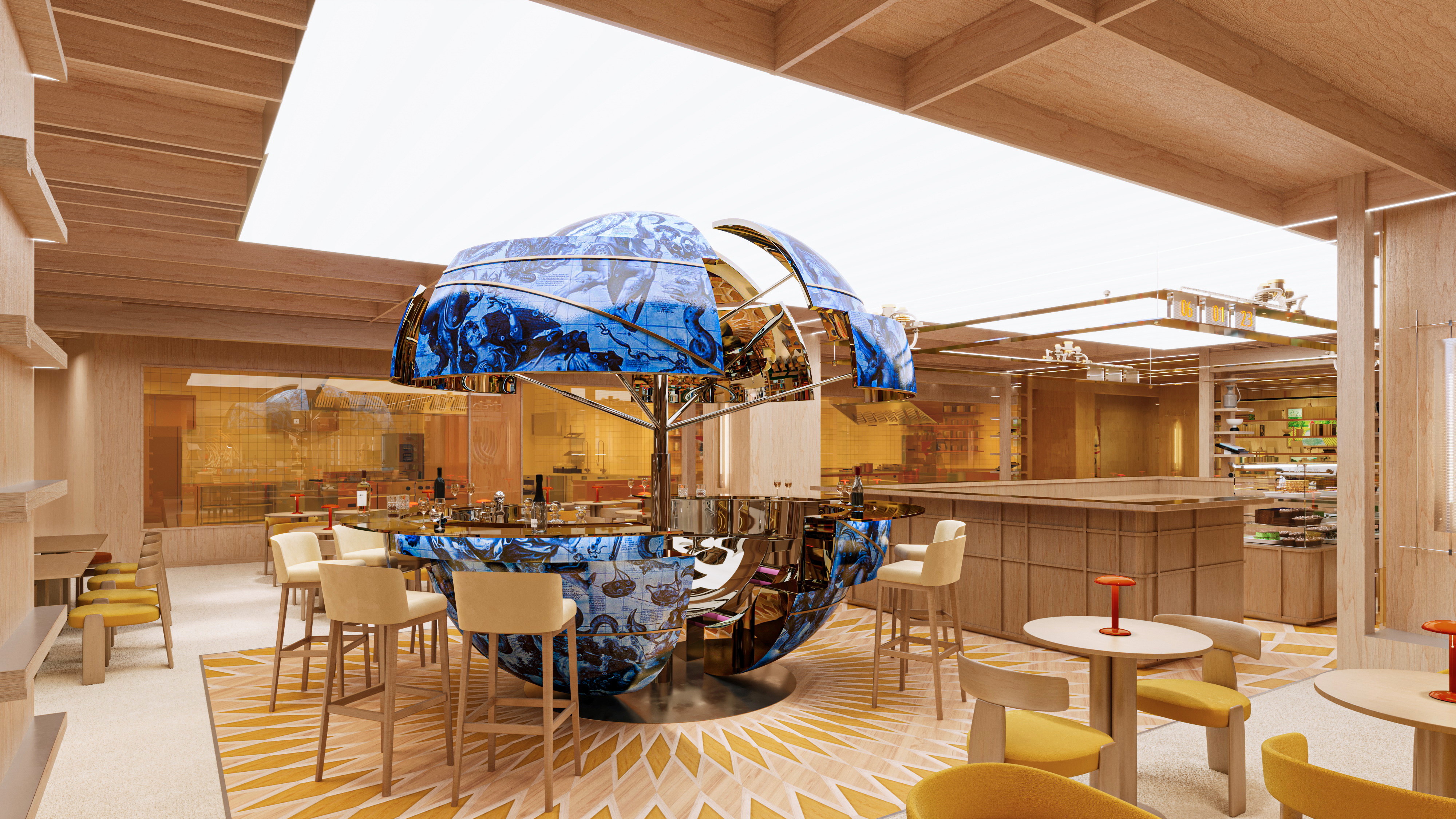 Retail premium — SKP Wuhan RDV L4 — rendu 3D architectural MD Studio